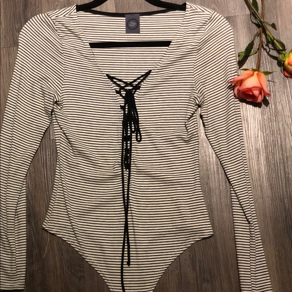 Tie front bodysuit